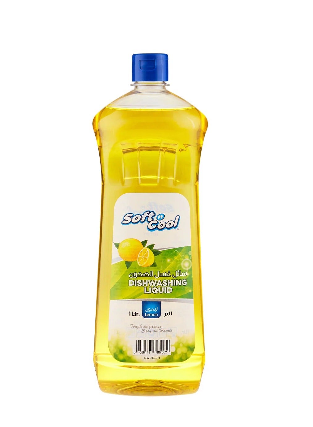 Soft n Cool Dishwashing Liquid 1 Liter , Powerful Grease Removal Formula
